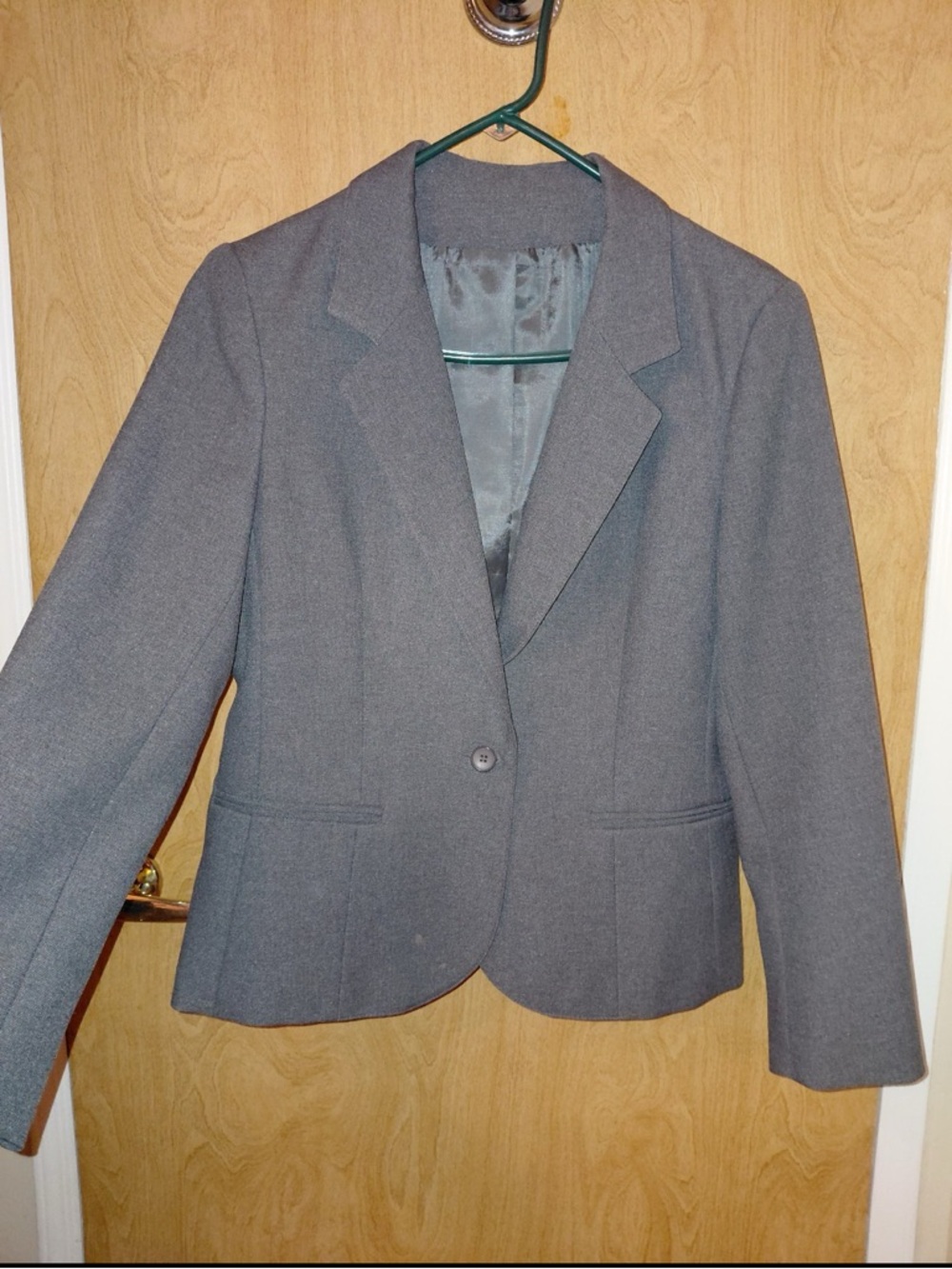 Gray Women's Tailored Blazer Jacket